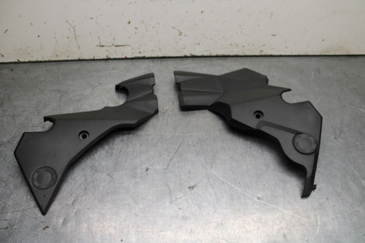 12-17 KAWASAKI ER-6N Z650 RIGHT LEFT FRAME MID SIDE COVERS COWLS TRIM BB709