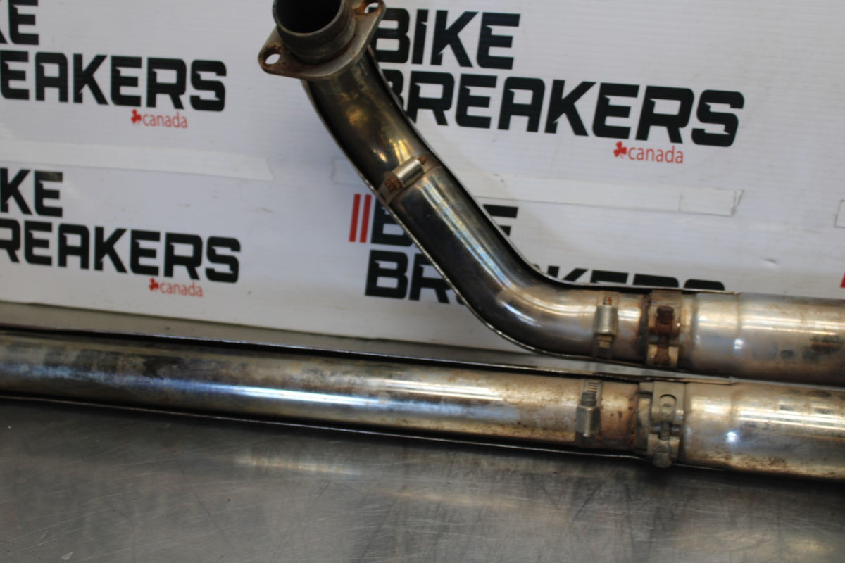 08 YAMAHA V STAR 1100 XVS1100AW CLASSIC COBRA FULL EXHAUST PIPE BB916