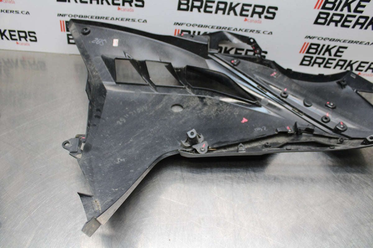 13-17 KAWASAKI NINJA 300 EX300 ABS LEFT MID UPPER SIDE FAIRING COWL BB187