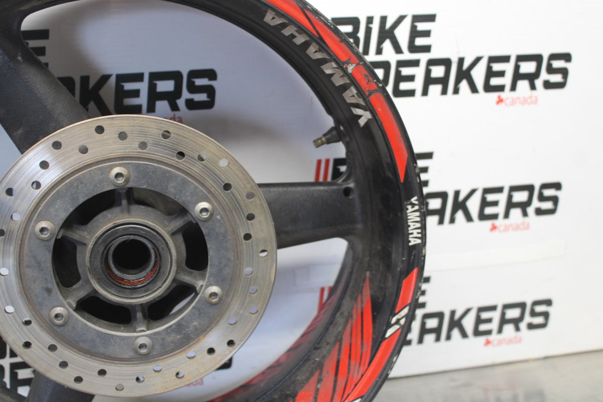 03 YAMAHA YZF R1 REAR WHEEL BACK RIM & ROTOR BB895
