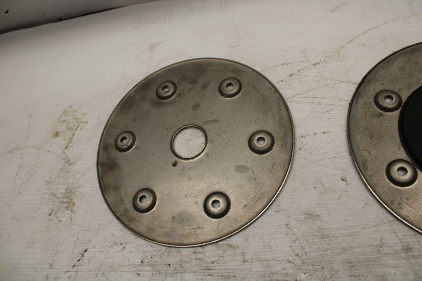03-04 YAMAHA ROAD STAR 1600 REAR ROTOR BACK BRAKE DISC CAPS COVERS BB279