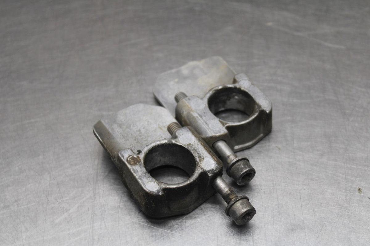 19 BMW F750GS SWINGARM CHAIN TENSIONER ADJUSTMENT BRACKETS  BB938
