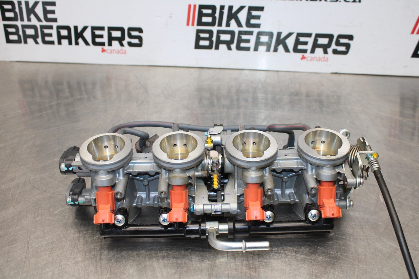 21-23 KAWASAKI NINJA ZX6R MAIN FUEL INJECTORS / THROTTLE BODIES BB179