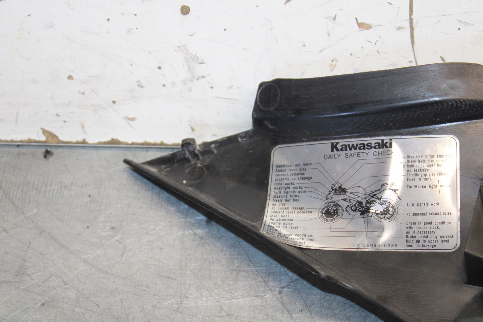 09-12 KAWASAKI NINJA ZX6R RIGHT LEFT GAS TANK PANELS COVERS TRIM SET COWLS BB698