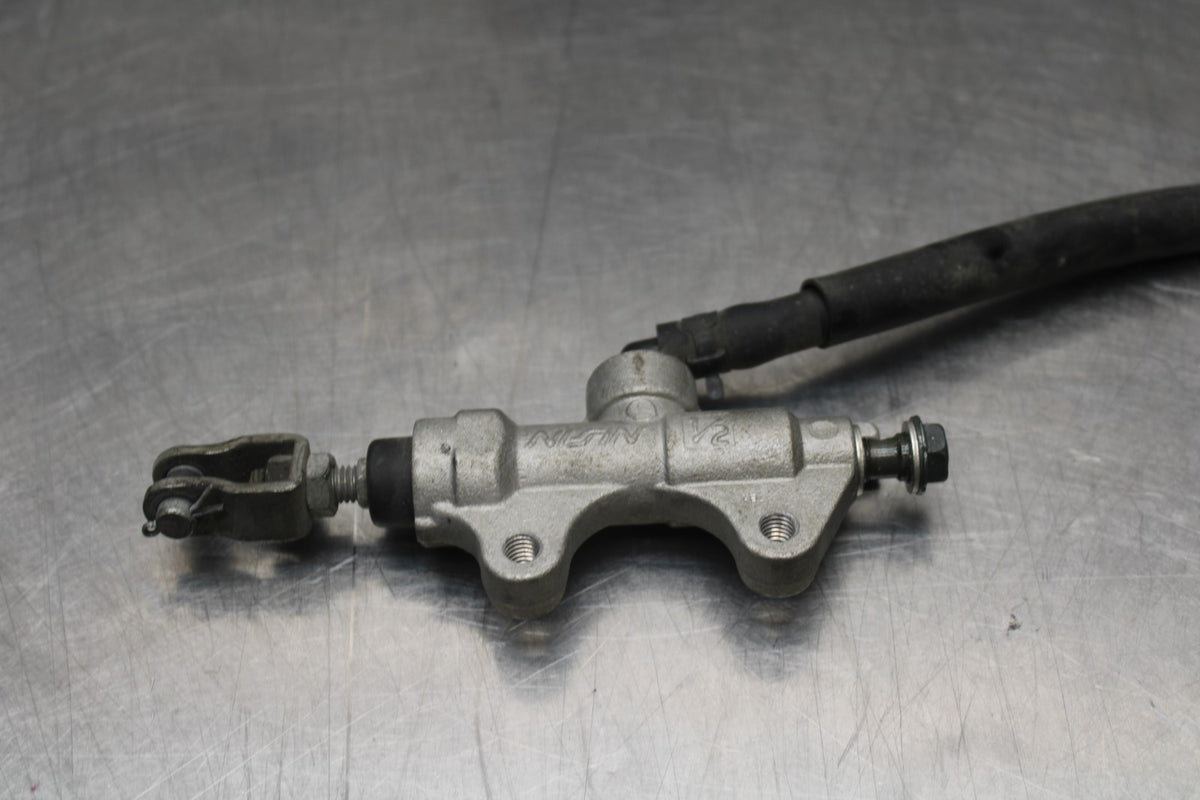 07 KAWASAKI NINJA 650 EX650 REAR BACK BRAKE MASTER CYLINDER W RESERVOIR BB844