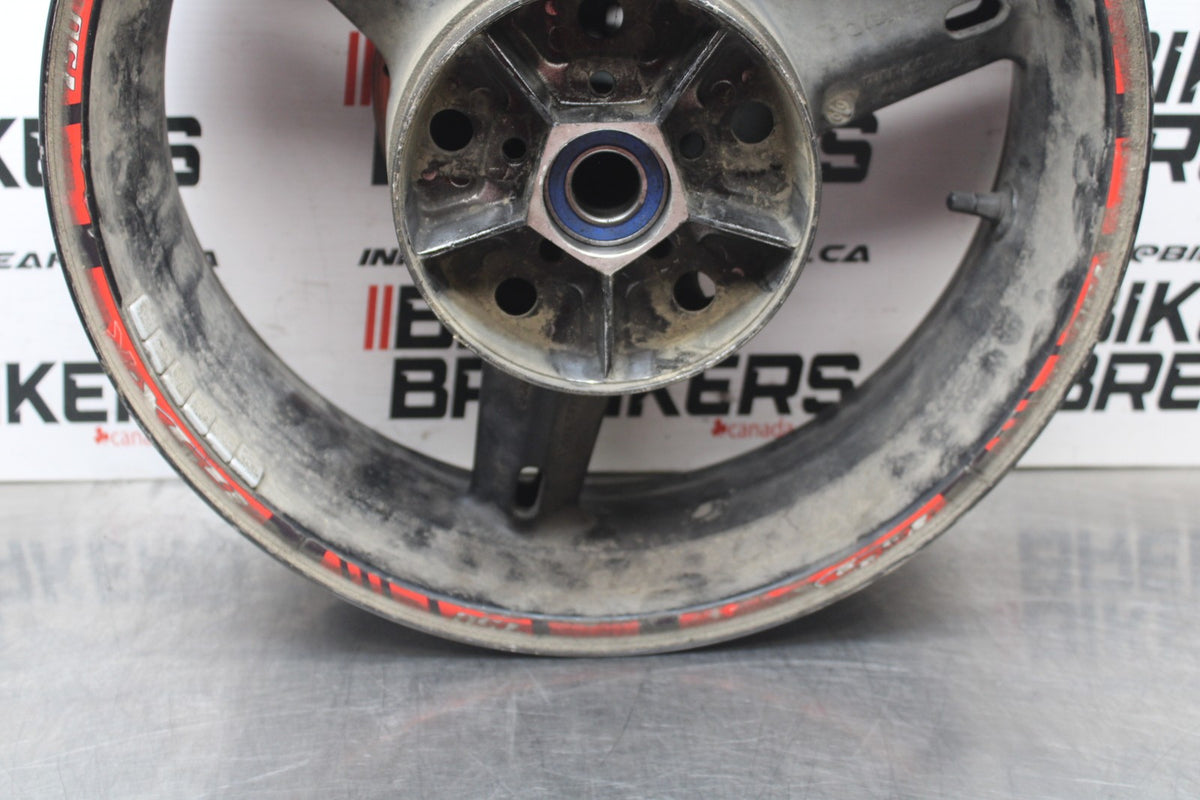 00 SUZUKI GSXR750 REAR WHEEL BACK RIM & ROTOR BB820