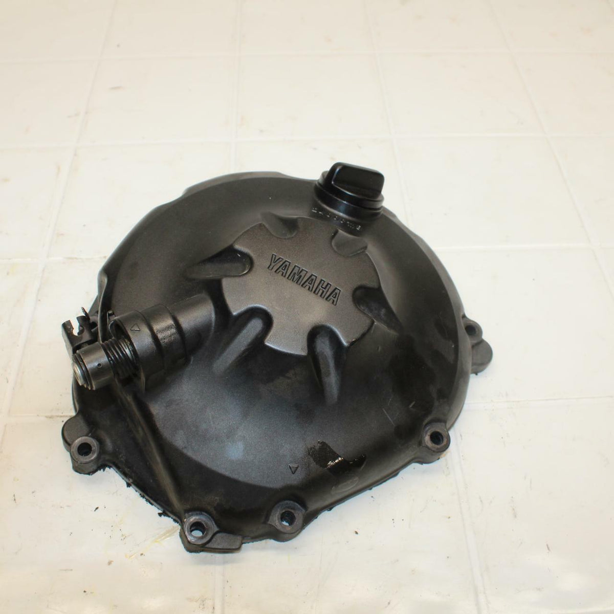 08-16 YAMAHA YZF R6 CLUTCH SIDE ENGINE MOTOR COVER BB406