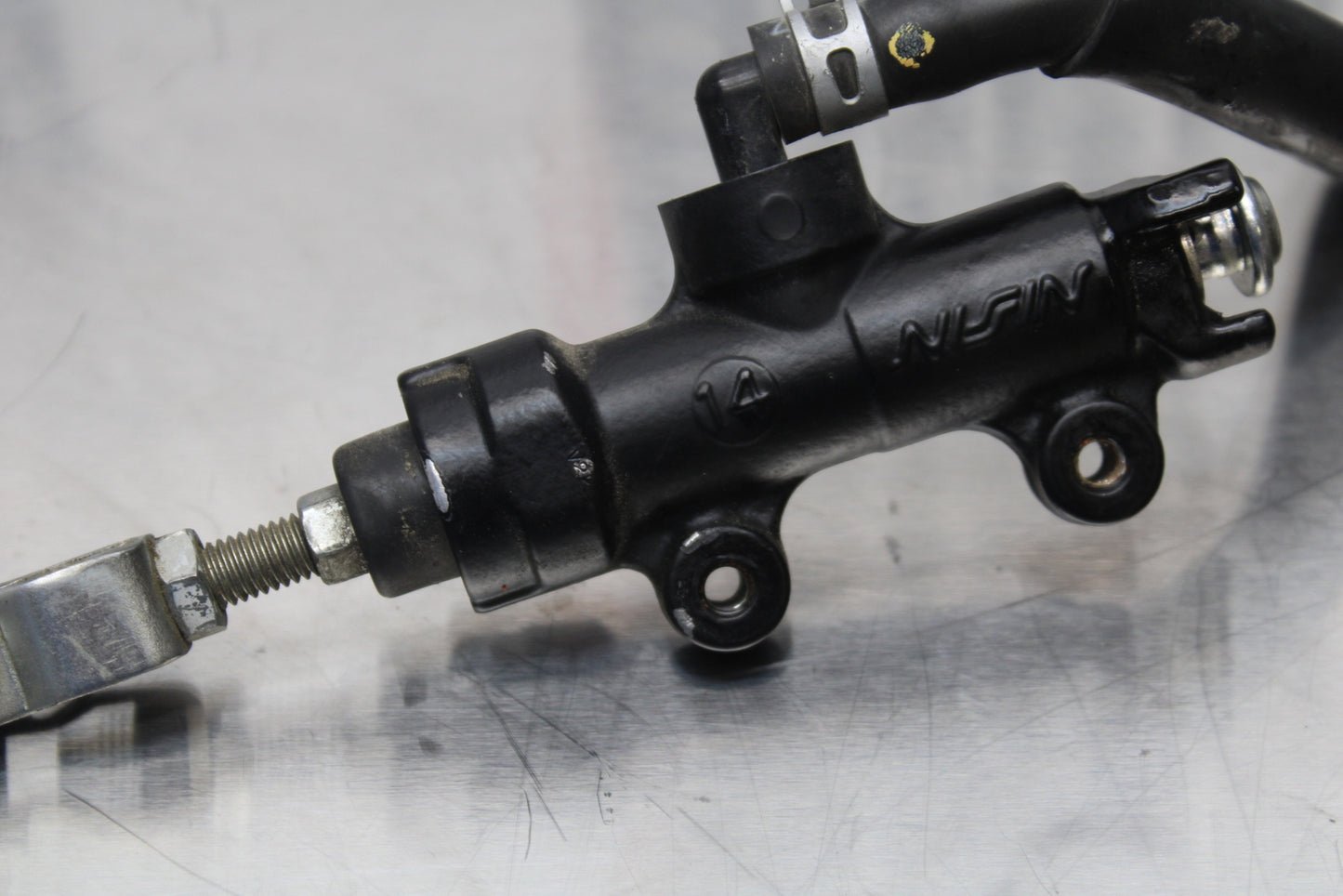 11 SUZUKI GSXR1000 REAR BACK BRAKE MASTER CYLINDER W RESERVOIR BB142