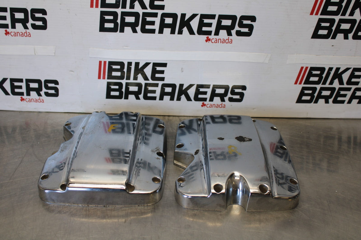 03-17 VICTORY VEGAS ENGINE TOP END CYLINDER HEAD COVER SET  BB874