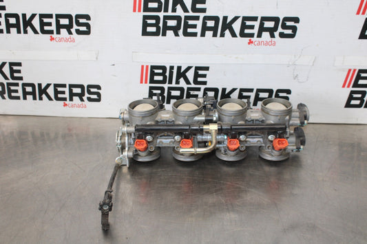 13-18 KAWASAKI NINJA ZX6R MAIN FUEL INJECTORS / THROTTLE BODIES BB908