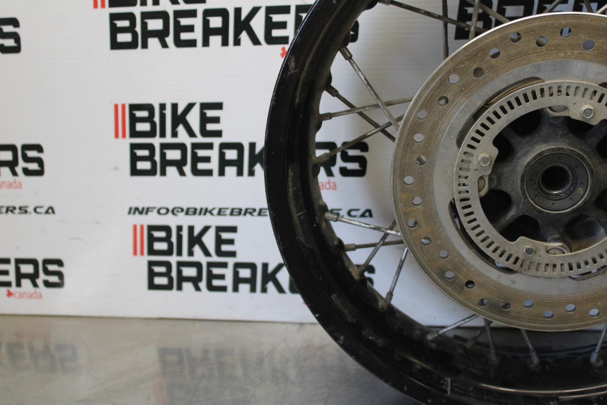 15 TRIUMPH TIGER 800 REAR WHEEL BACK RIM & ROTOR BB873