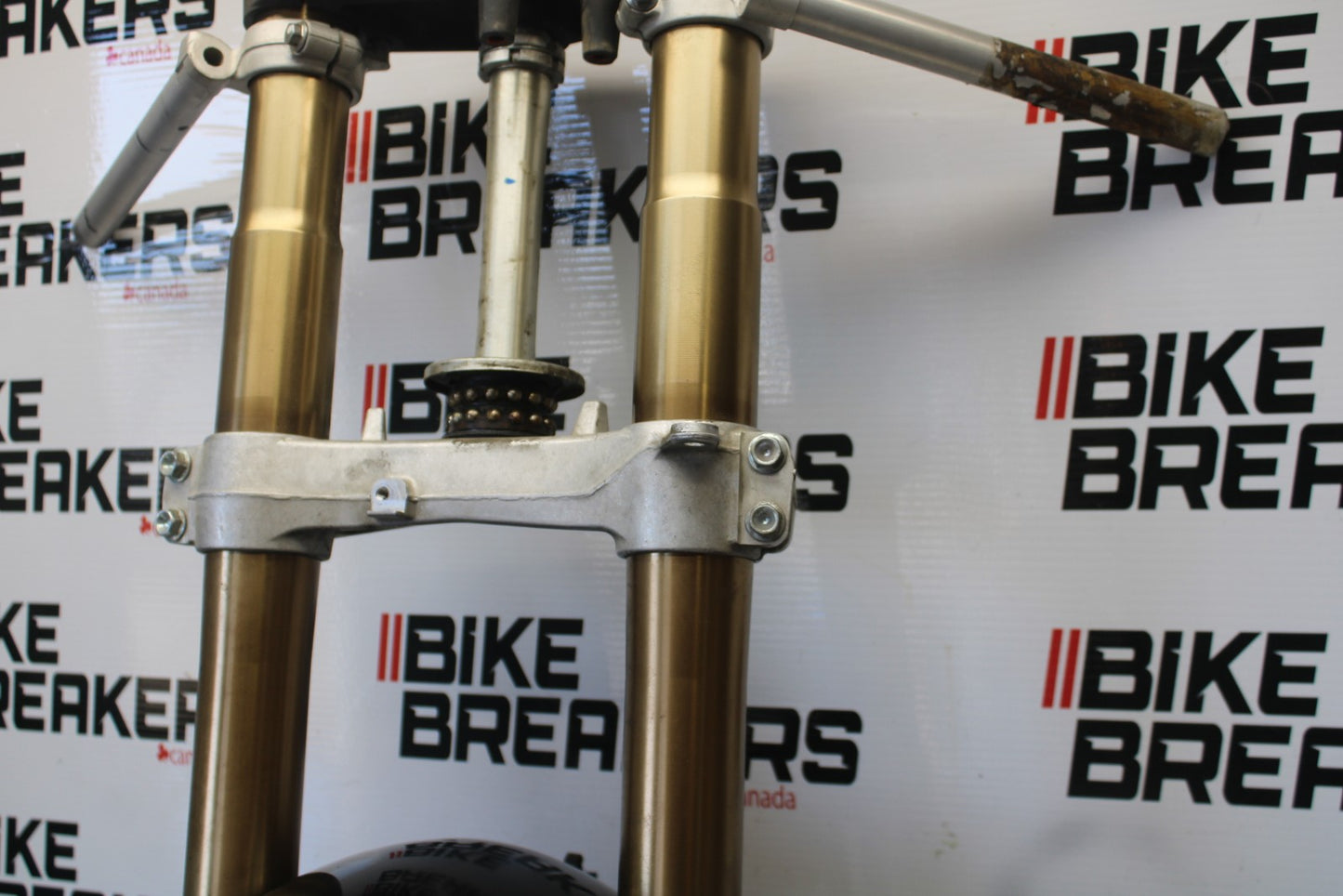 06-07 SUZUKI GSXR 600 FRONT END FORKS SUSPENSION HANDLEBARS TRIPLE TREE BB00