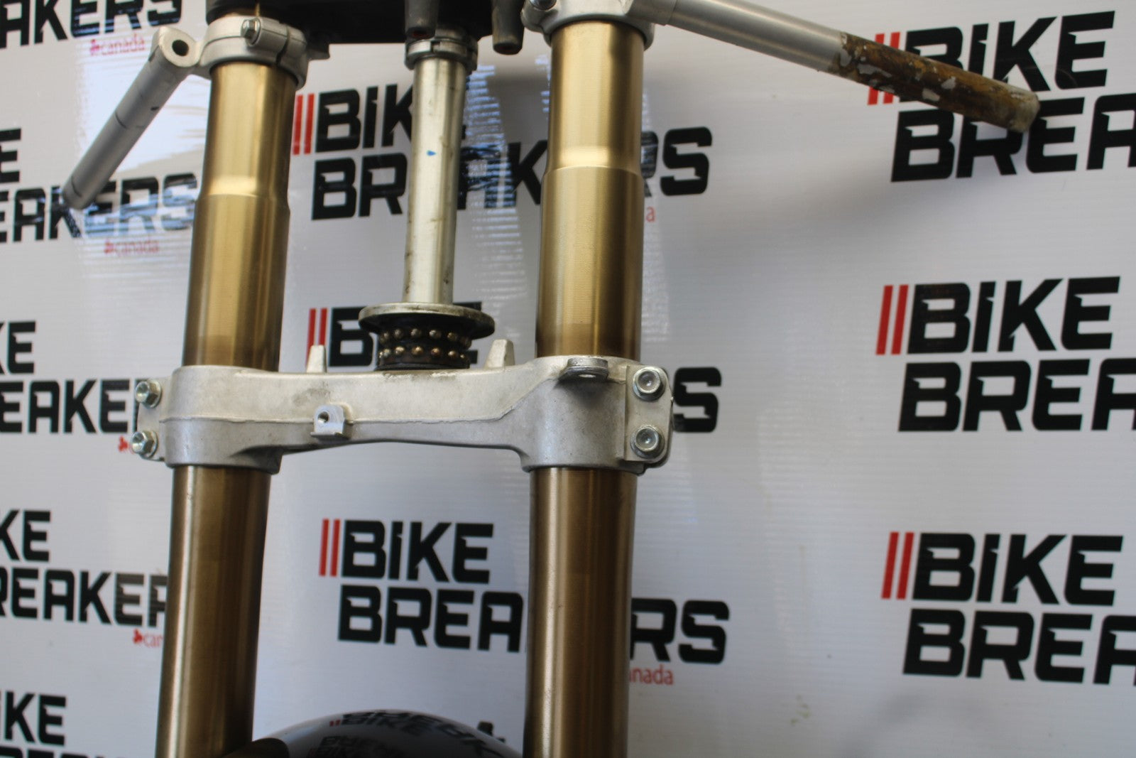 06-07 SUZUKI GSXR 600 FRONT END FORKS SUSPENSION HANDLEBARS TRIPLE TREE BB00