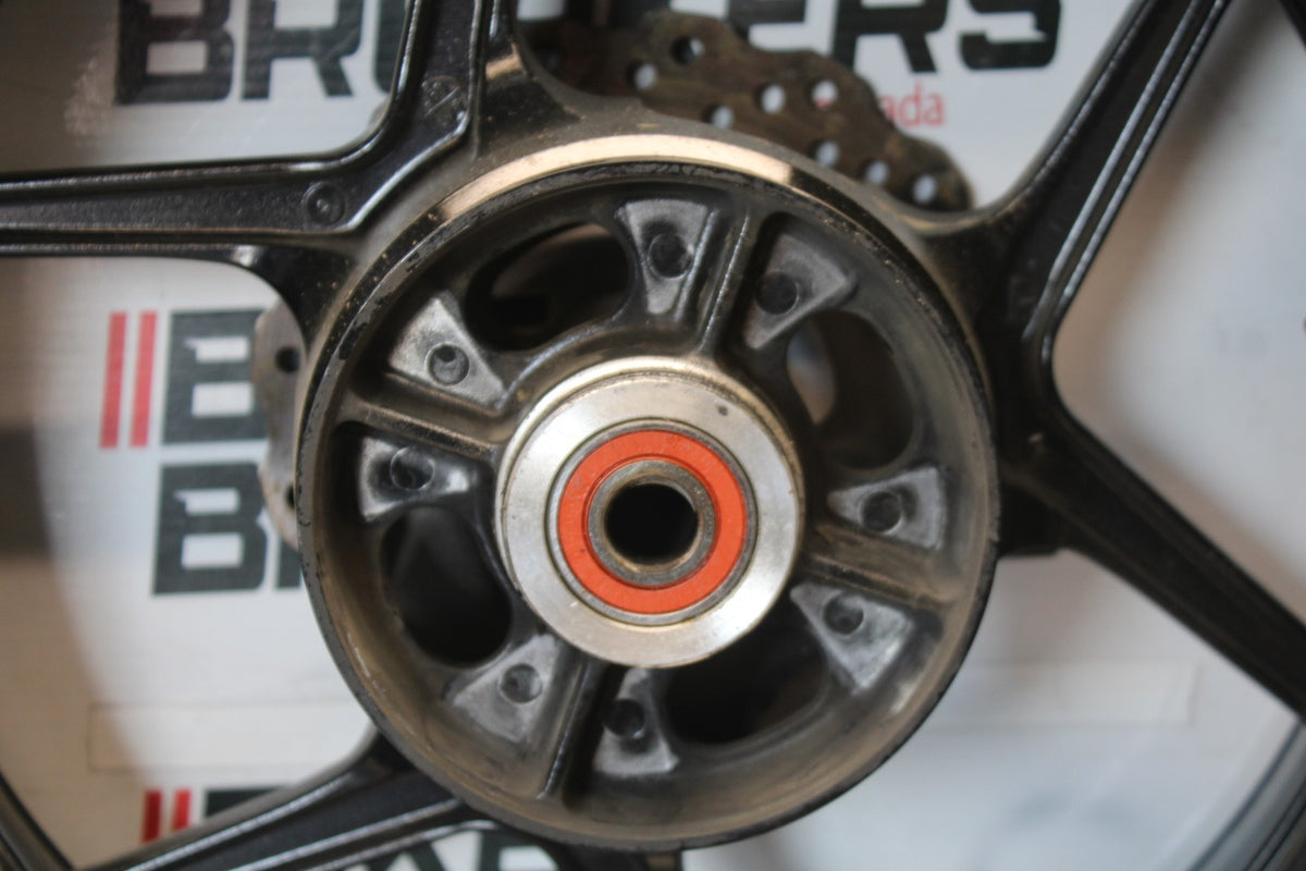 08 KAWASAKI NINJA ZX10R REAR WHEEL BACK RIM & ROTOR BB902