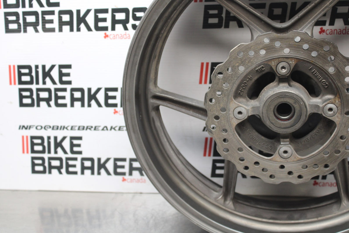 06-07 KAWASAKI NINJA 650R EX650A REAR WHEEL BACK RIM & ROTOR BB774