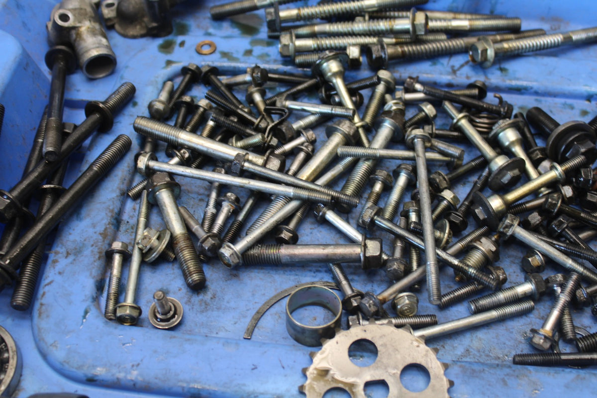 06-07 HONDA INTERCEPTOR 800 VFR800 ENGINE BOLTS HARDWARE MOTOR SCREWS BB917