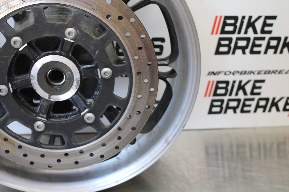 09 YAMAHA V STAR 950 REAR WHEEL BACK RIM & BRAKE DISC ROTOR BB172