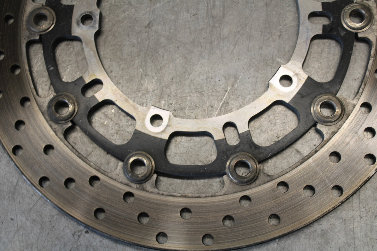 08-16 YAMAHA YZF R6 FRONT LEFT RIGHT BRAKE ROTORS DISCS 13S-2581T-00-00 BB665