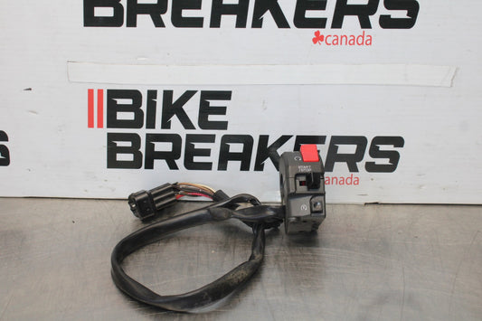 08 KAWASAKI NINJA ZX10R RIGHT CLIP ON HANDLE KILL OFF START SWITCHES BB902