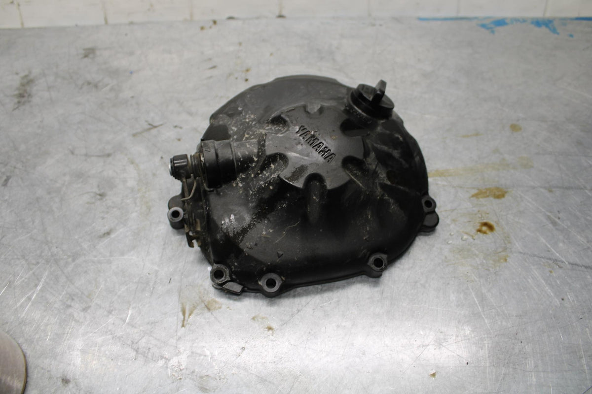 08-16 YAMAHA YZF R6 CLUTCH SIDE ENGINE MOTOR COVER BB443