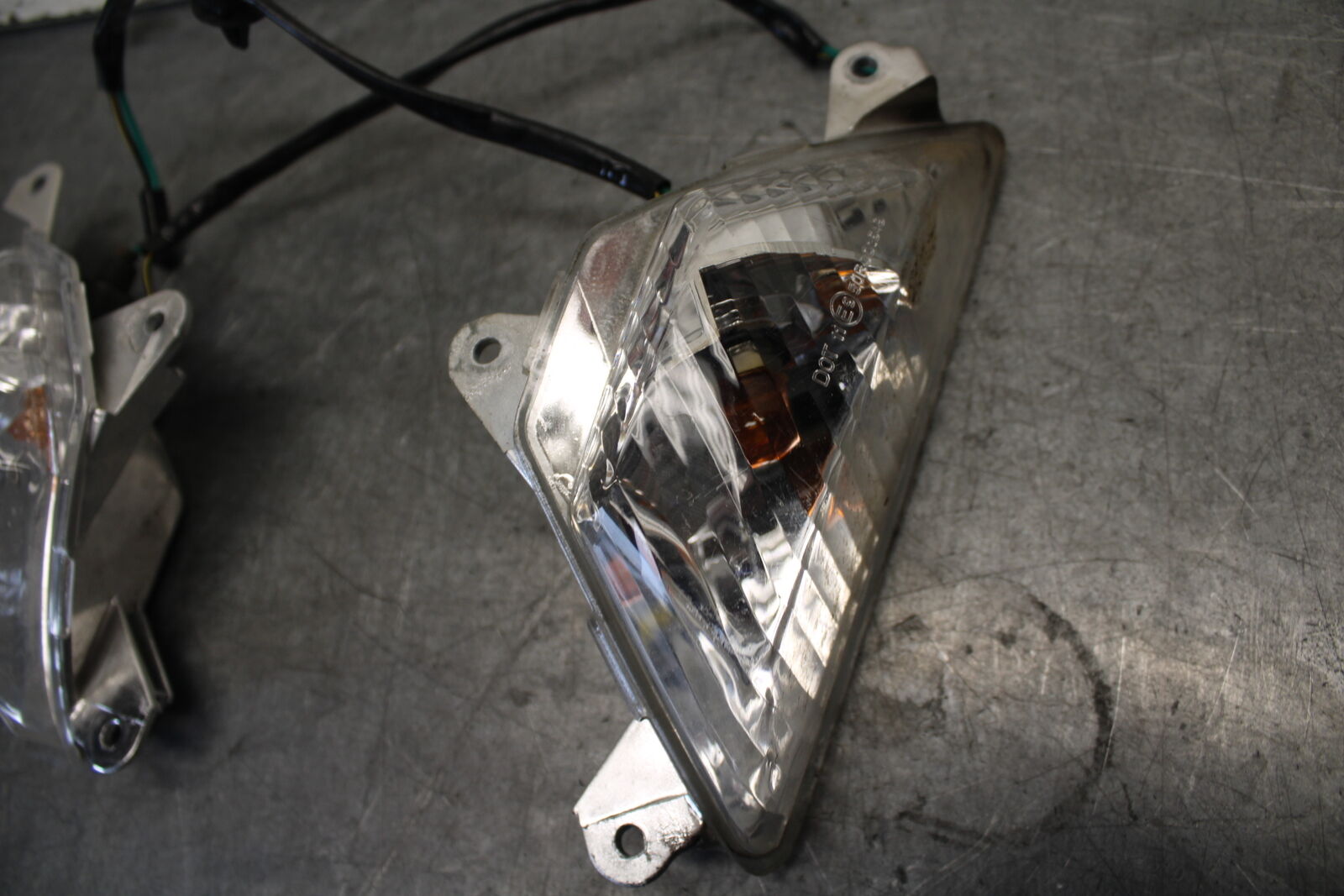 13-18 KAWASAKI NINJA ZX6R FRONT LEFT RIGHT TURN SIGNALS LIGHT INDICATORS BB682