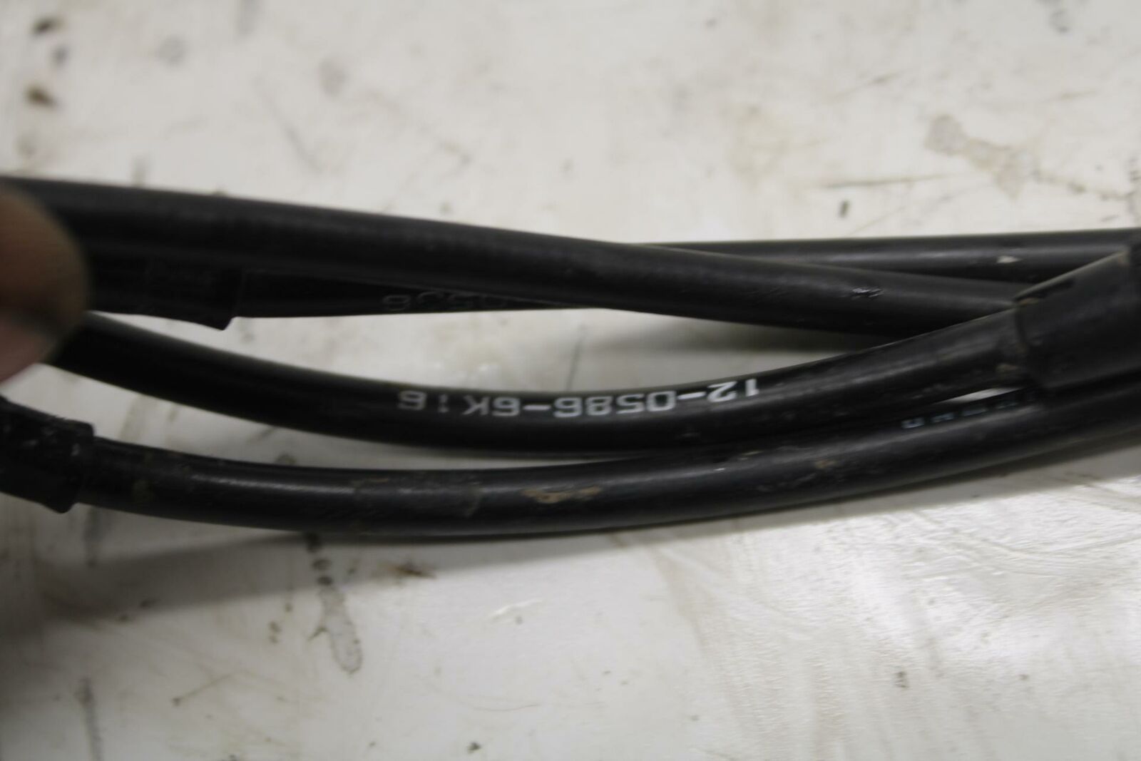 13-17 KAWASAKI NINJA ZX6R ZX636E THROTTLE CABLES LINES BB409
