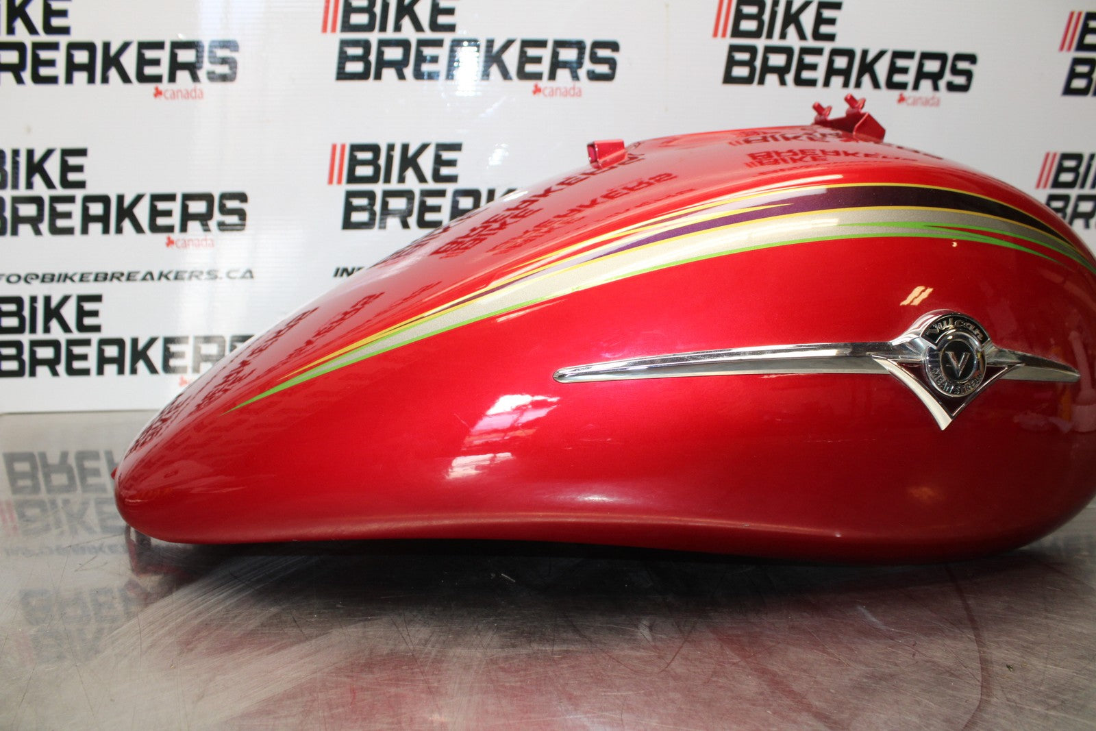 03 KAWASAKI VULCAN 1500 VN1500P MEAN STREAK GAS TANK FUEL PETROL RESERVOIR BB00