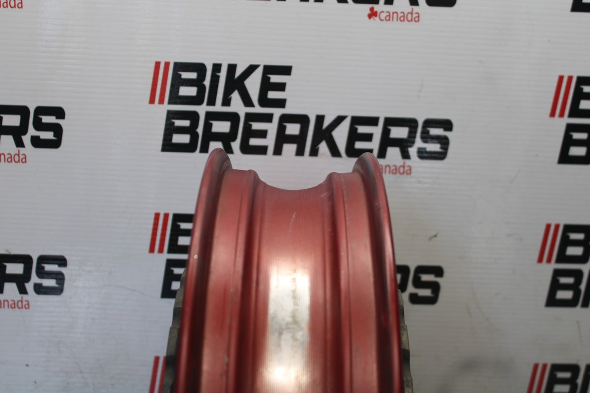 07-08 KAWASAKI NINJA ZX6R FRONT WHEEL FRONT RIM & ROTORS BB937