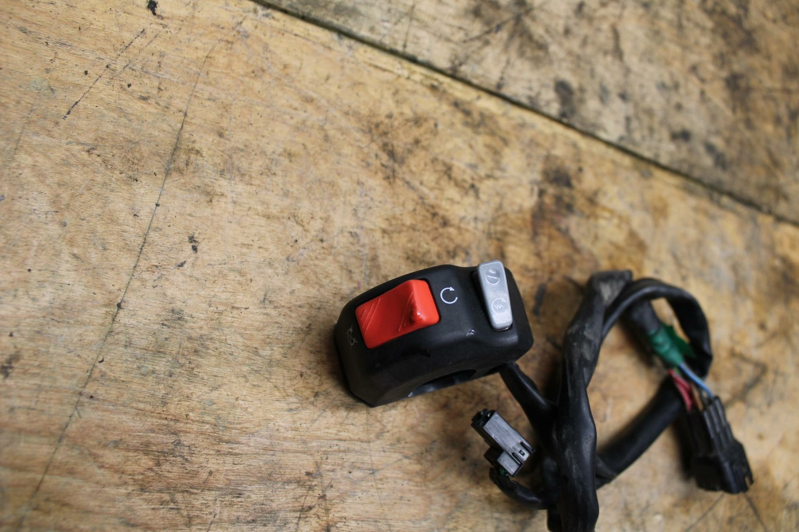 13-18 KAWASAKI NINJA ZX6R RIGHT CLIP ON HANDLE KILL OFF START SWITCH BB349 