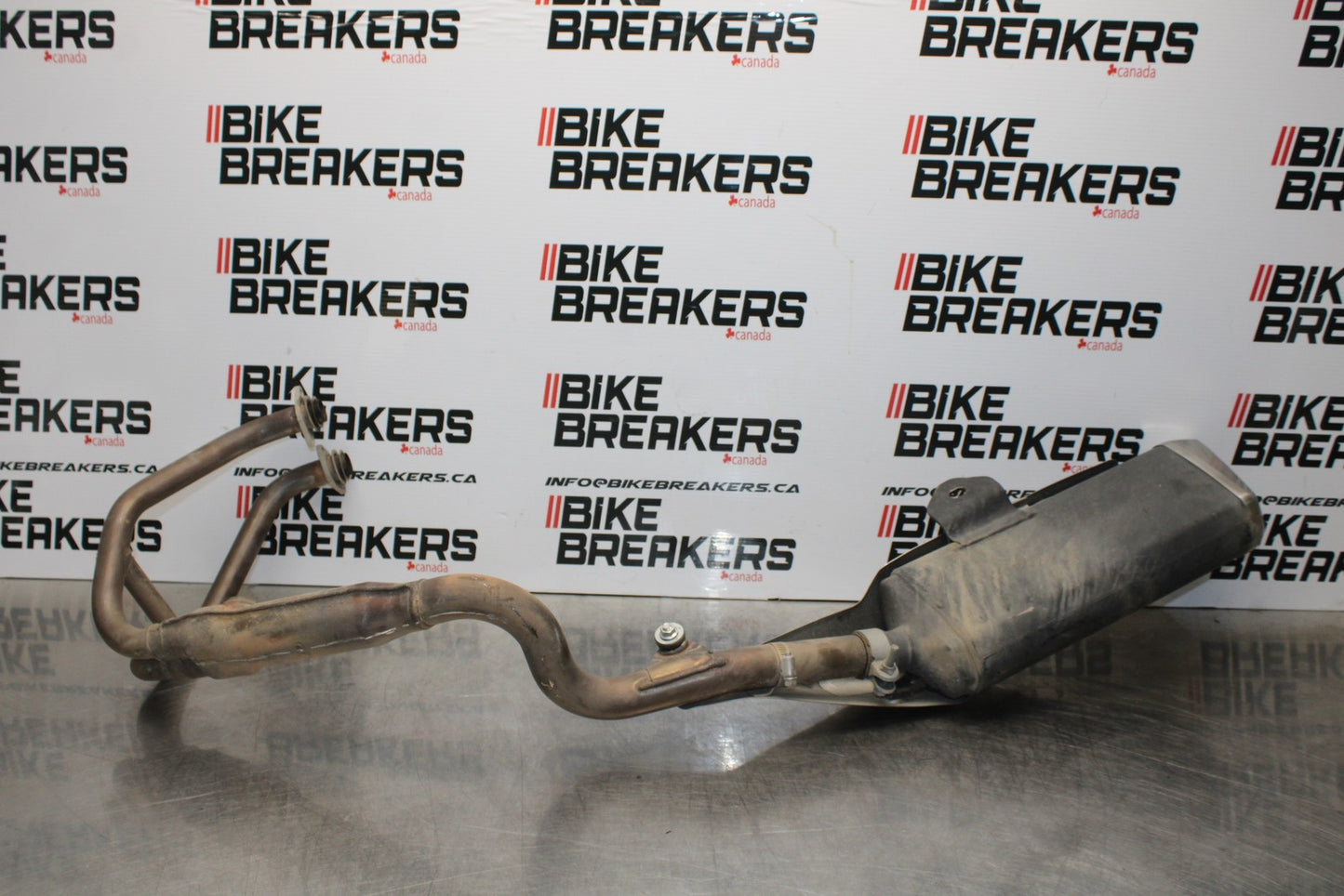 13-17 KAWASAKI NINJA 300 EX300 FULL EXHAUST SYSTEM HEADERS PIPE MUFFLER  BB187