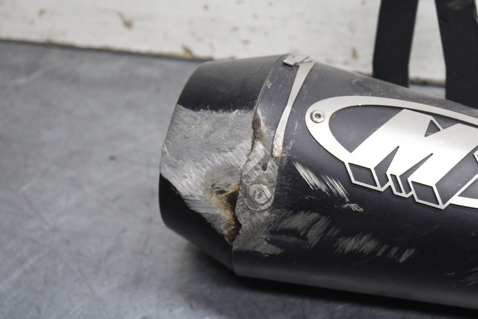 12-13 KAWASAKI Z1000 M4 EXHAUST PIPE MUFFLER SLIP ON CAN SILENCER  BB743