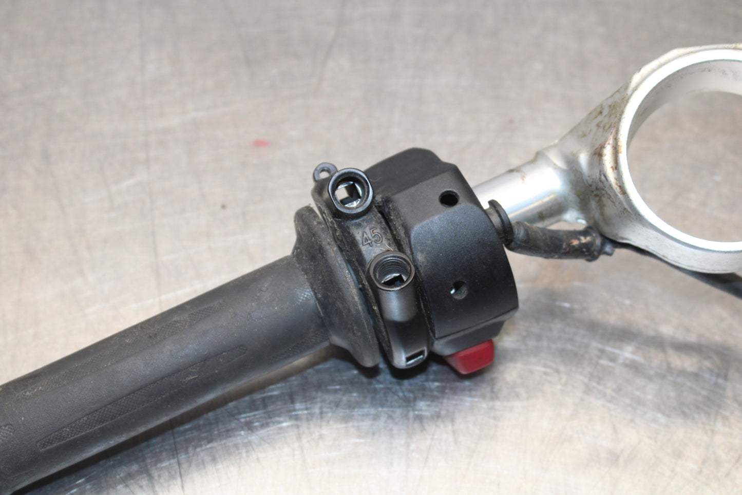 10-11 BMW S1000RR RIGHT CLIP ON HANDLEBAR W SWITCHES BB168