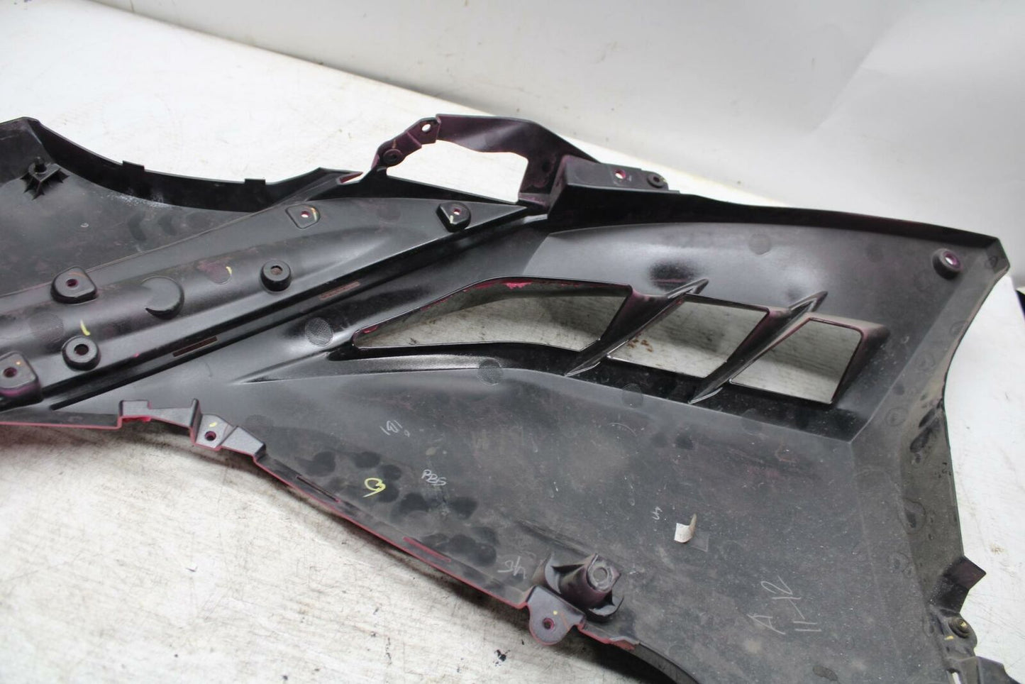 12-13 KAWASAKI EX300 NINJA LEFT MID UPPER SIDE FAIRING COWL PLASTIC BB373