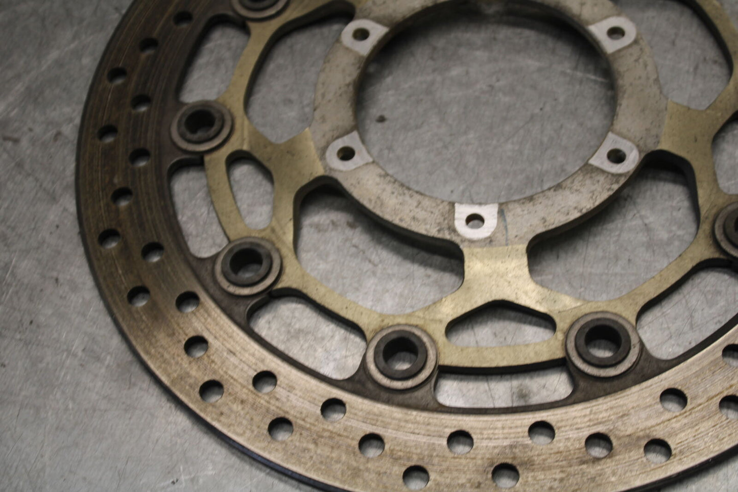 05-06 HONDA CBR600RR FRONT LEFT RIGHT BRAKE ROTORS DISCS 45120-MEE-D01  BB689