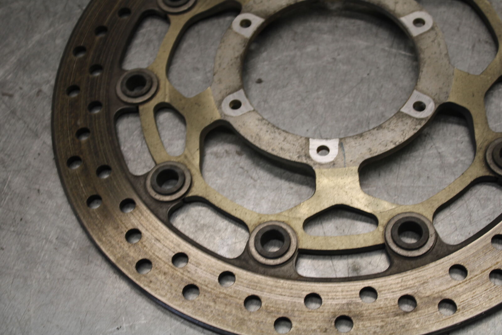 05-06 HONDA CBR600RR FRONT LEFT RIGHT BRAKE ROTORS DISCS 45120-MEE-D01  BB689