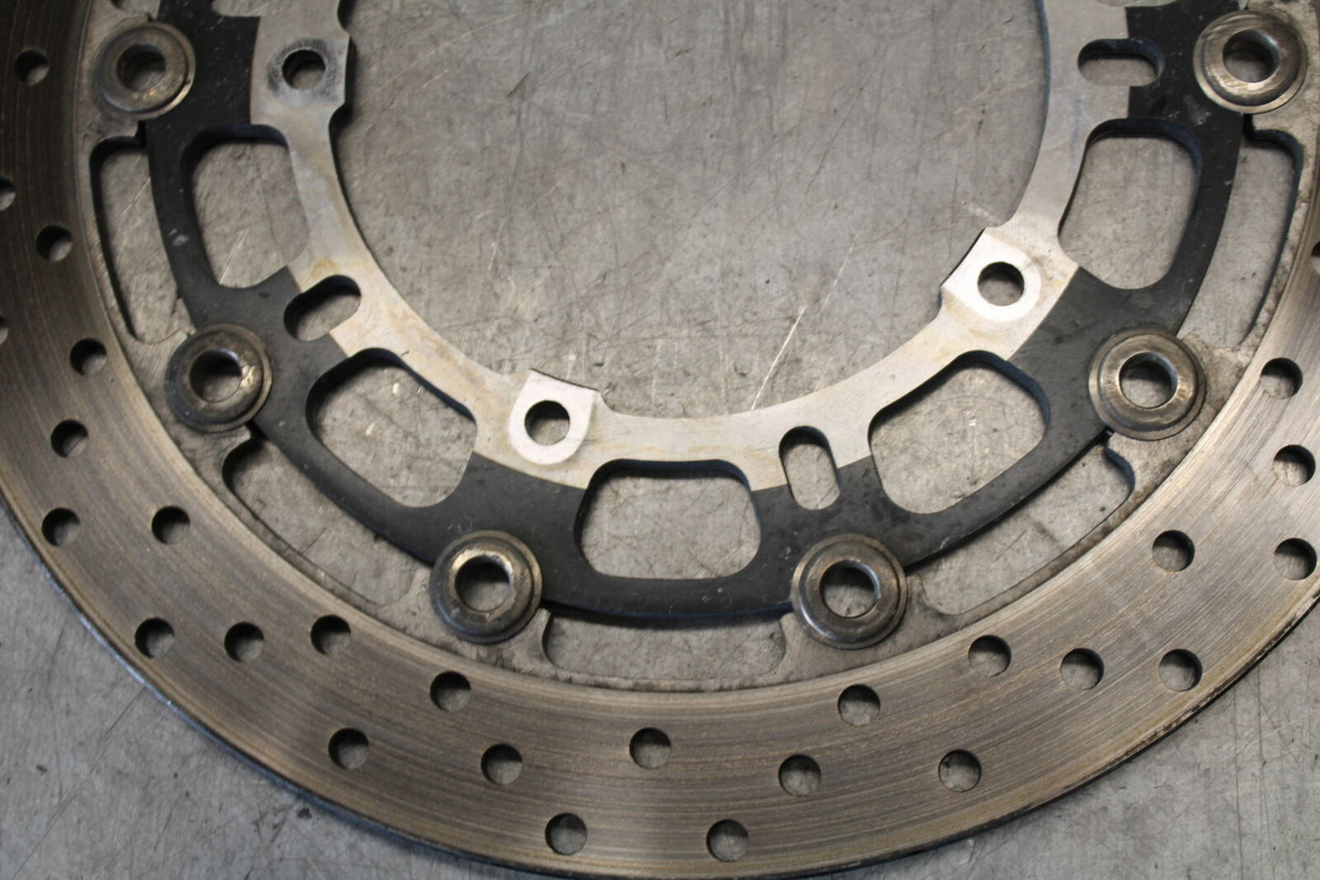 08-16 YAMAHA YZF R6 FRONT LEFT RIGHT BRAKE ROTORS DISCS 13S-2581T-00-00 BB665