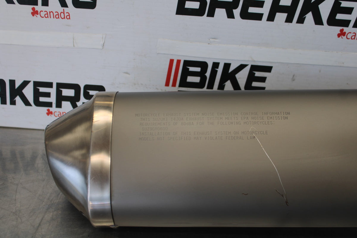 11-26 SUZUKI GSXR750 EXHAUST PIPE MUFFLER SLIP ON CAN SILENCER BB882