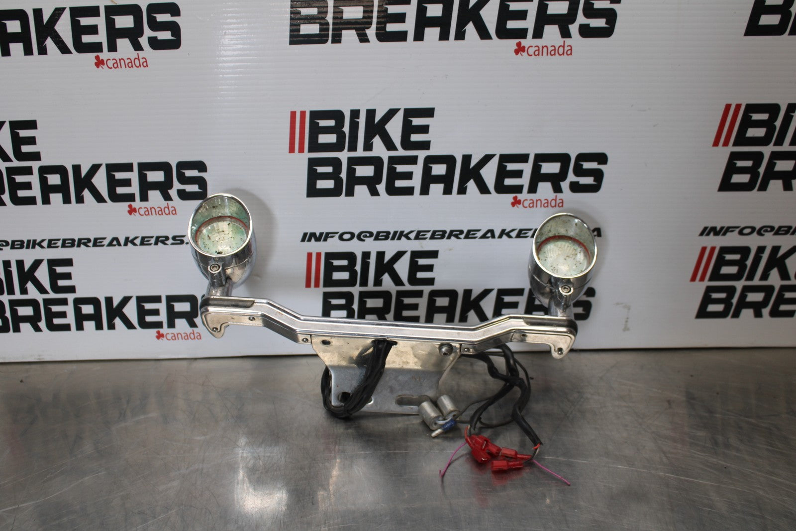 03-08 KAWASAKI VULCAN 1600 FRONT HEAD LIGHT HEADLIGHT SET PAIR BB196