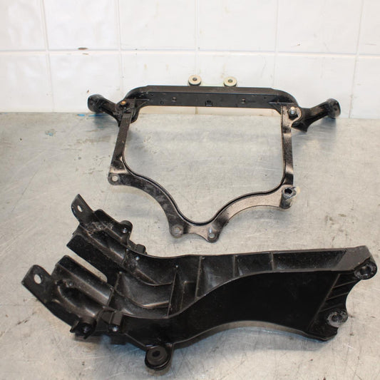 06-07 KAWASAKI NINJA ZX14R UPPER FAIRING MIRROR GAUGES STAY BRACKET bb433