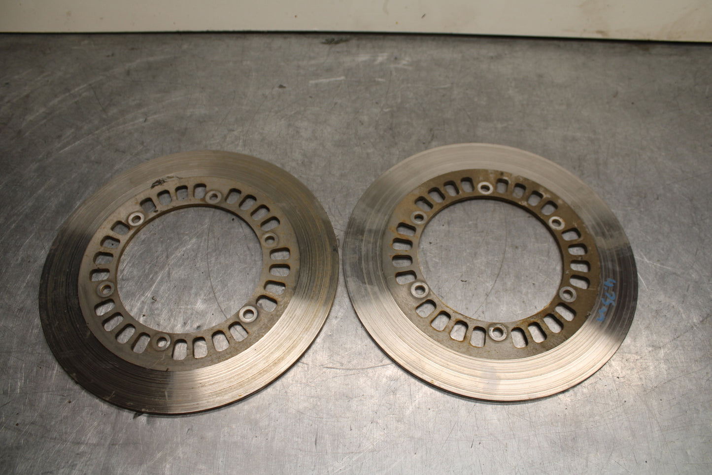1984 Yamaha Virago 1000 FRONT LEFT RIGHT BRAKE ROTORS DISCS BB117