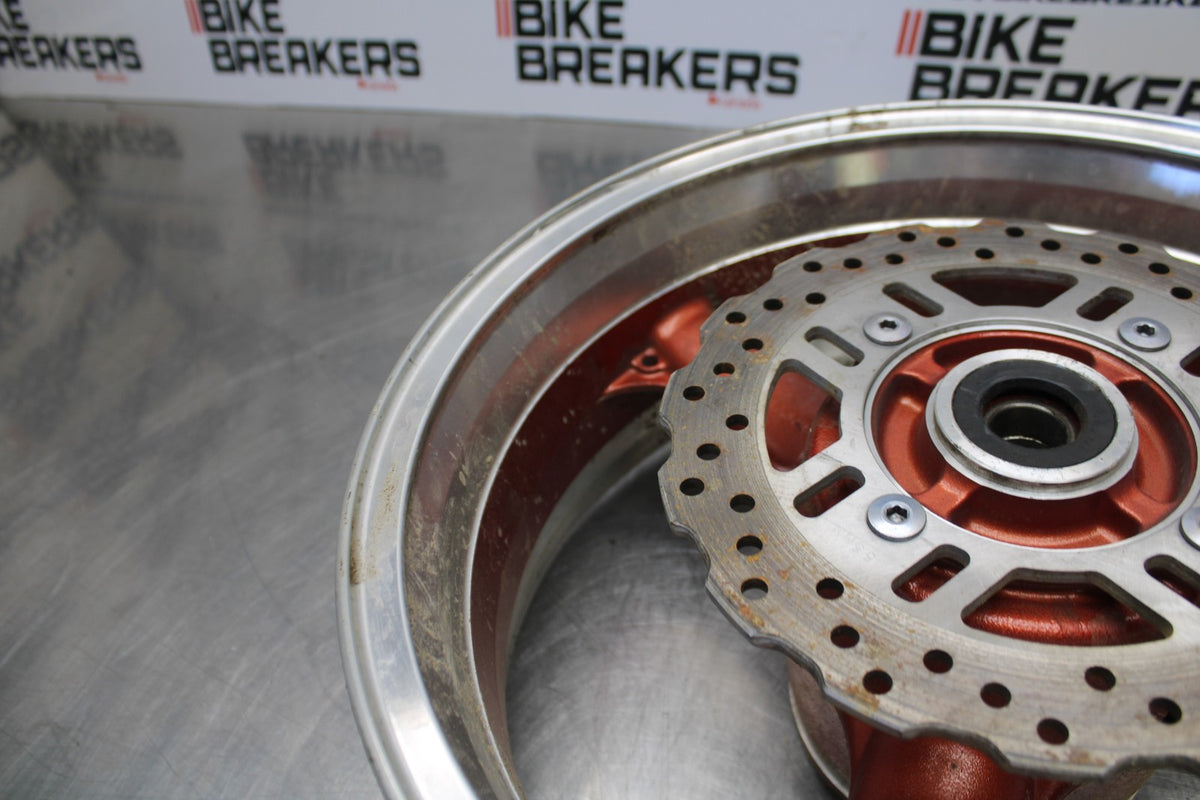07 KAWASAKI Z1000 REAR WHEEL BACK RIM & ROTOR BB148