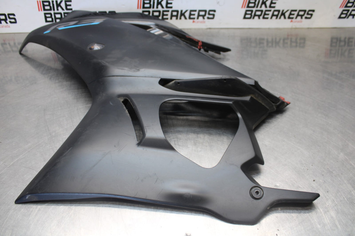 23 YAMAHA YZF R3 LEFT LOWER MID UPPER SIDE FAIRING COWL BB003