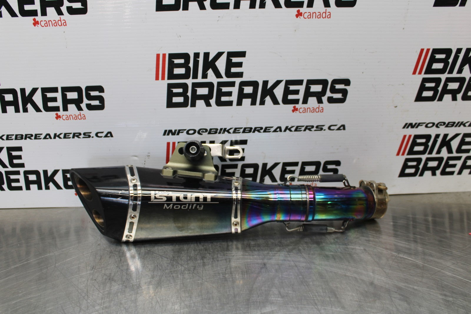 18-23 KAWASAKI NINJA 400 EX400 ABS AFTERMARKET EXHAUST PIPE MUFFLER SLIPON BB177