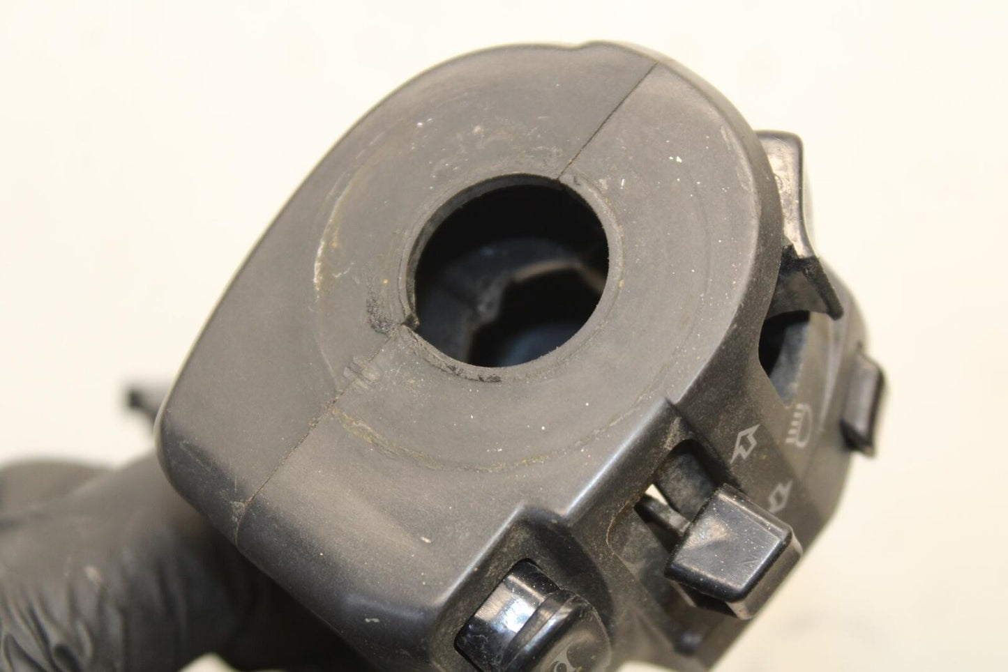 09-12 KAWASAKI NINJA ZX6R ZX600R LEFT CLIP ON HANDLE HORN SIGNALS SWITCH BB617