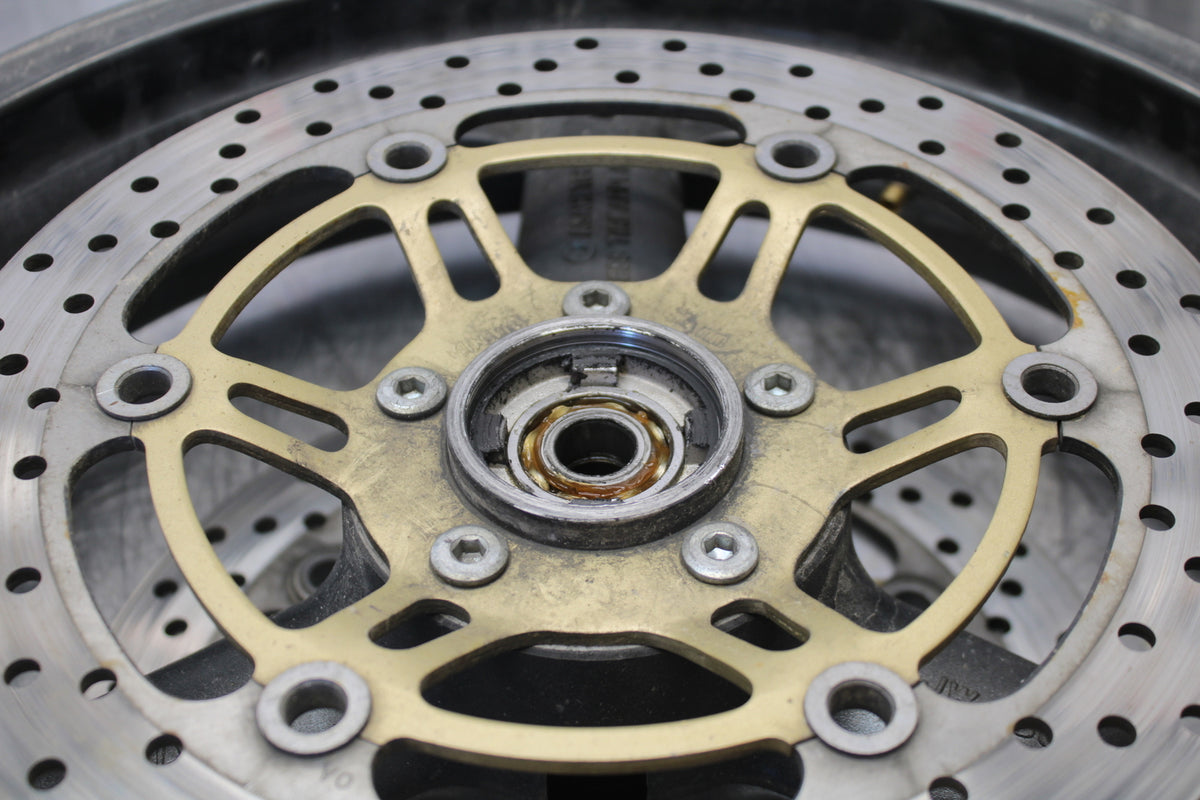 00 SUZUKI SV650 FRONT WHEEL FRONT RIM & ROTORS BB156