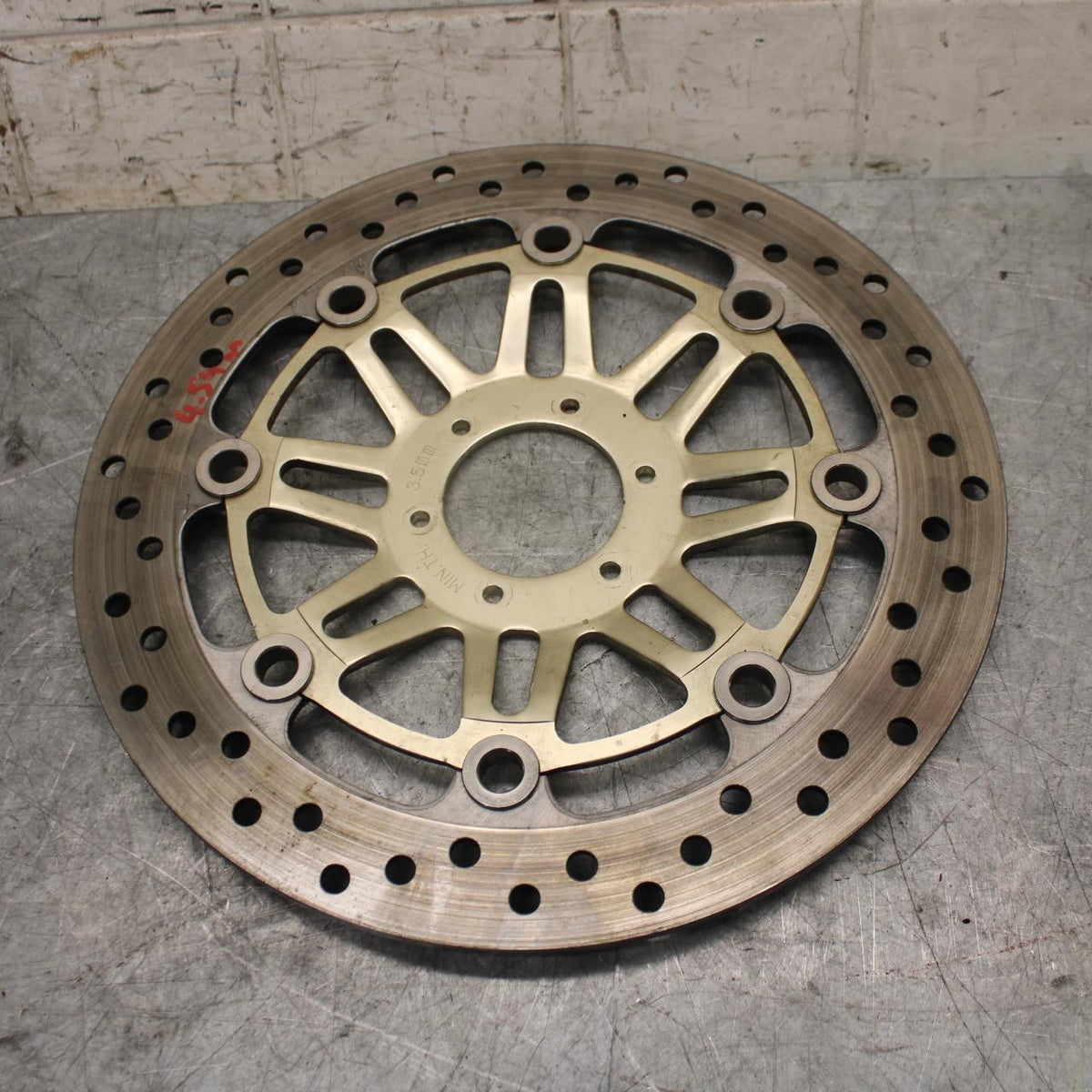 1999 Honda Super Hawk 1000 VTR1000F FRONT BRAKE DISC ROTOR BB51