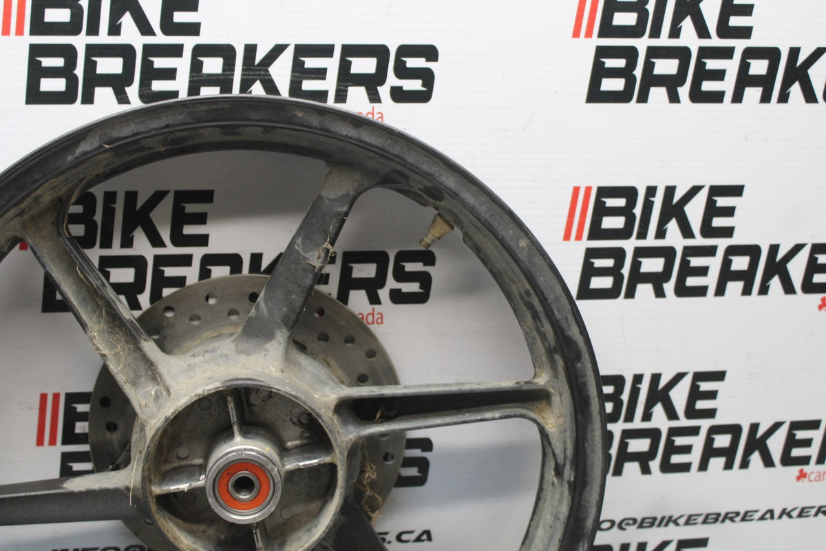08 HONDA CBR125R REAR WHEEL BACK RIM & ROTOR BB804