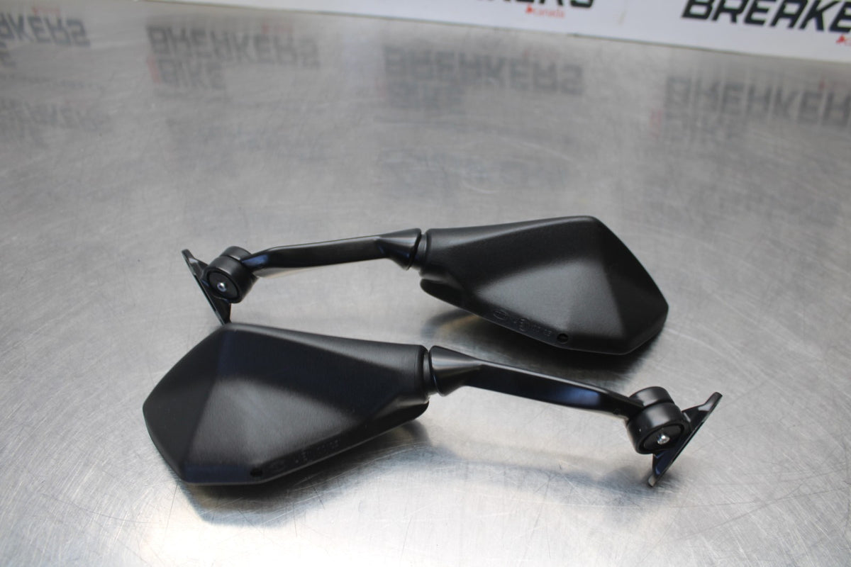 24-25 KAWASAKI NINJA ZX4R REAR VIEW MIRROR SET PAIR MIRRORS BB610