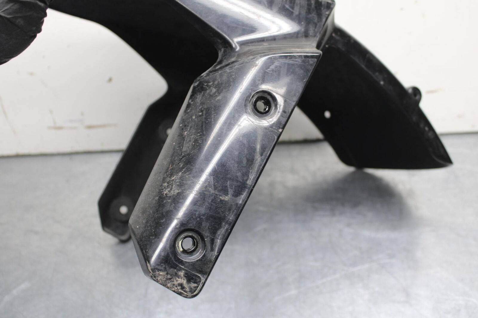 09-12 KAWASAKI NINJA ZX6R ZX600R FRONT WHEEL FENDER FAIRING 35004-0118-17K BB617