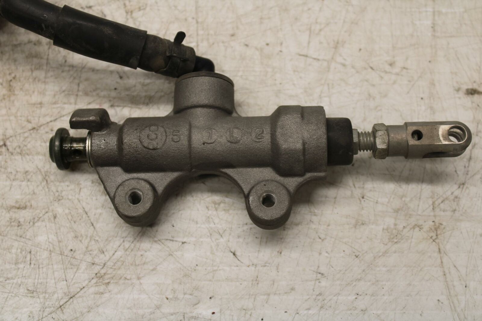 08-16 YAMAHA YZF R6 REAR BACK BRAKE MASTER CYLINDER W RESERVOIR BB365